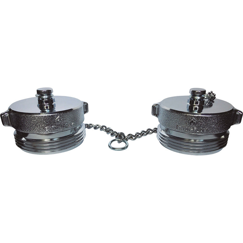 Tapones Para Toma Siamesa De 2 1/2 De Bronce Fundido