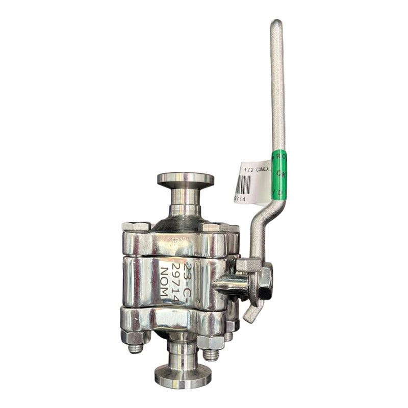 Válvula De Esfera De 1/2 Inoxidable Worcester Clamp