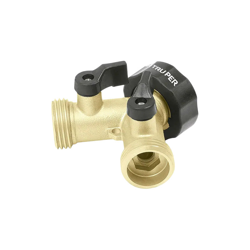 Llave De Doble Salida Valvula Doble Salida 2 Tomas De Agua Bronce