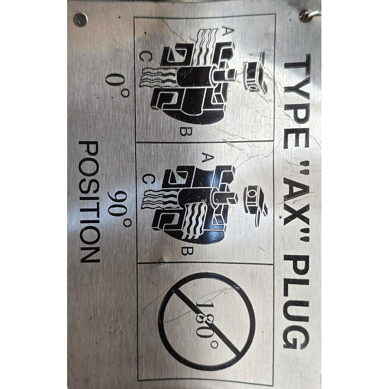 Valvula Macho Tufline 2 En 3 Vias Inox + Actuador Electrico