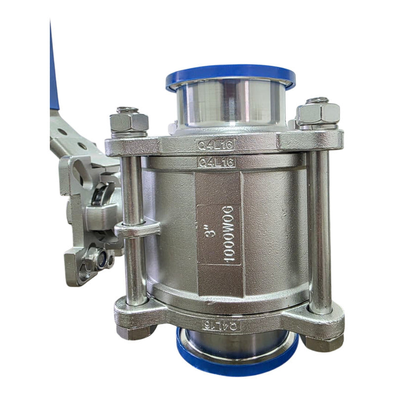 Valvula Esfera De 4 En Inoxidable Sanitaria Clamp