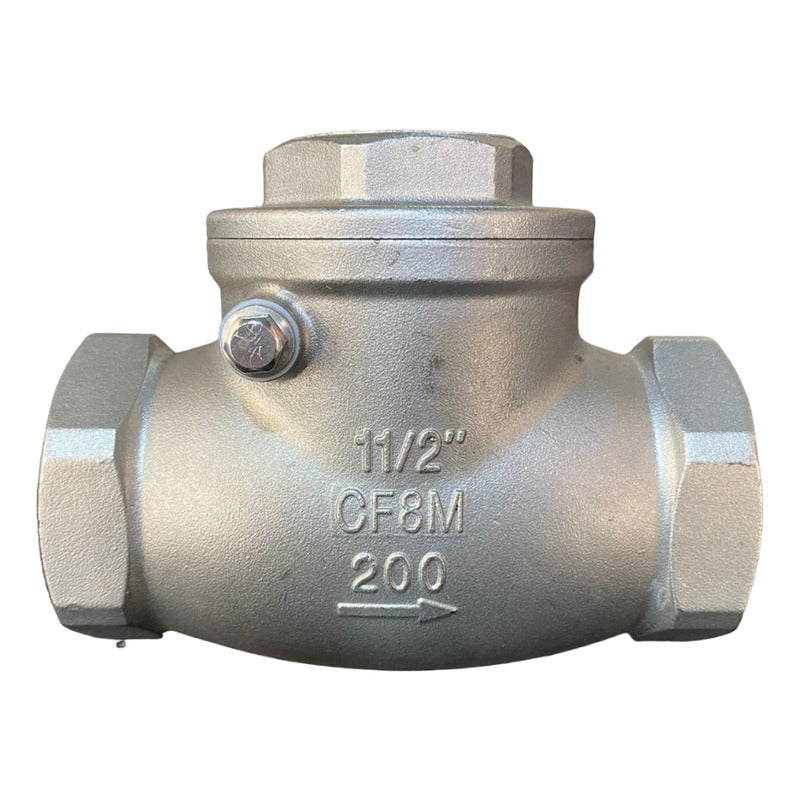 Valvula Check De 1-1/2 Acero Inoxidable