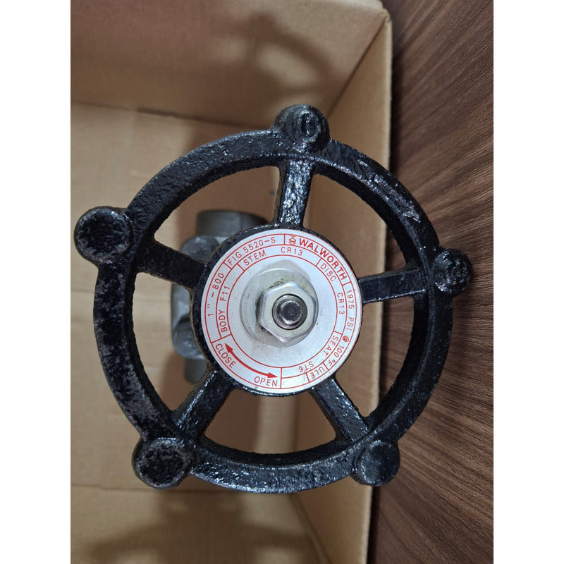 Valvula Globo 1 Pulgada 800 Lbs Roscada Ac Forjado A105