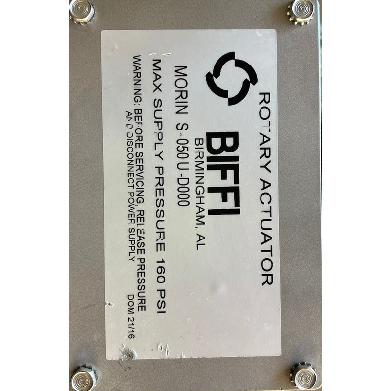 Actuador Rotatico 160 Psi Biffi S-050 U-d000 Nuevo Sin Caja