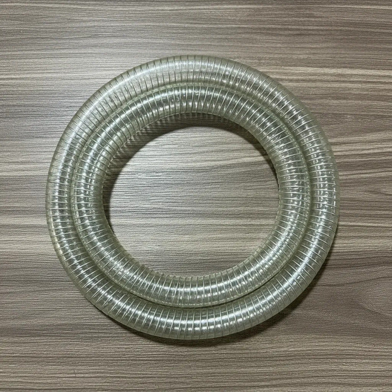 Manguera Pvc Con Espiral De Acero De 1 Pulgada De 10 Metros Transparente