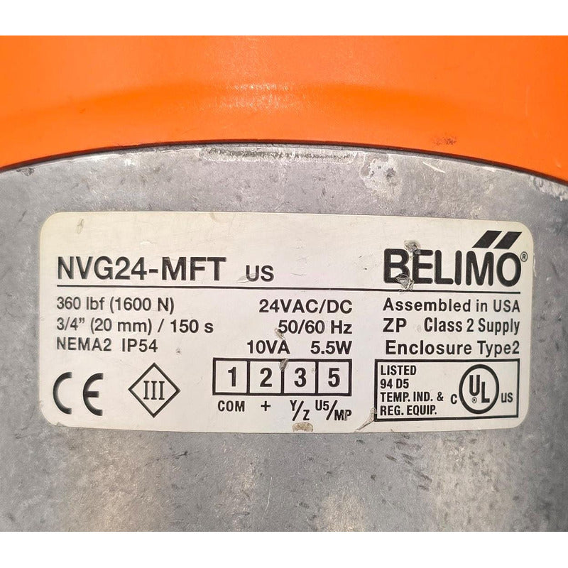 Válvula De Globo Belimo G332+nvg24-mft 1.25 3 Vías 24v