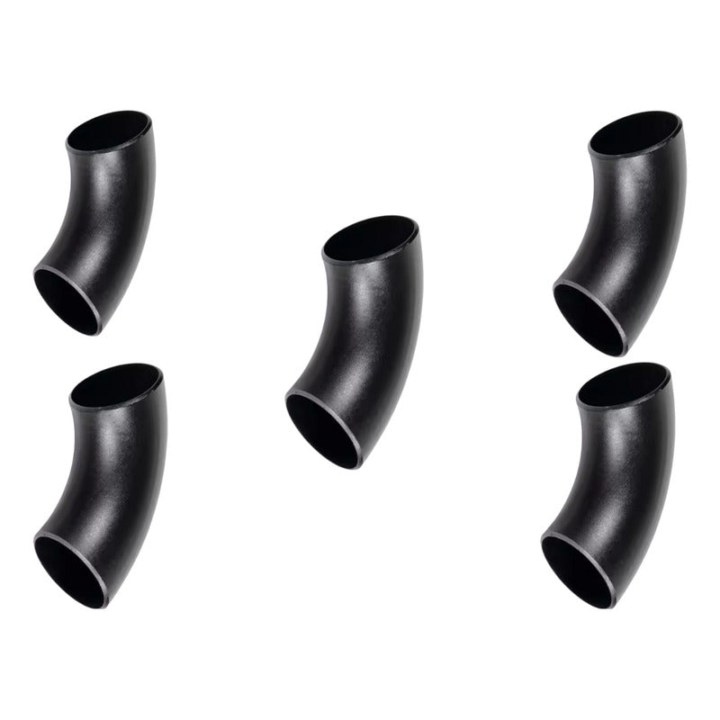 5 Pza Codo Soldable 2 X 90 Acero Al Carbon C-40