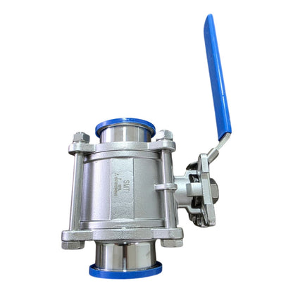 Valvula Esfera De 3 En Inoxidable Sanitaria Clamp