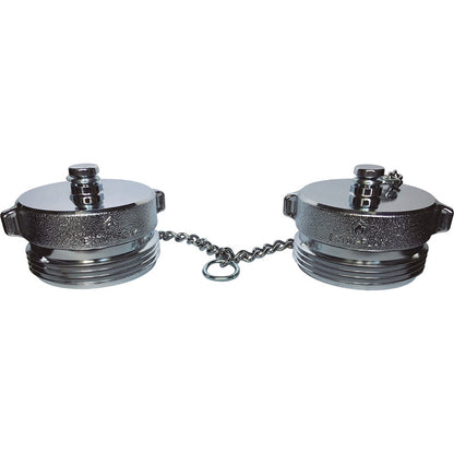 Tapones Para Toma Siamesa De 2 1/2 De Bronce Fundido