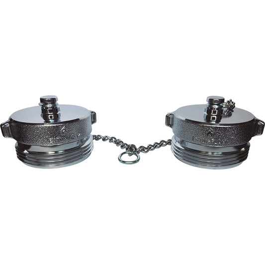 Tapones Para Toma Siamesa De 2 1/2 De Bronce Fundido