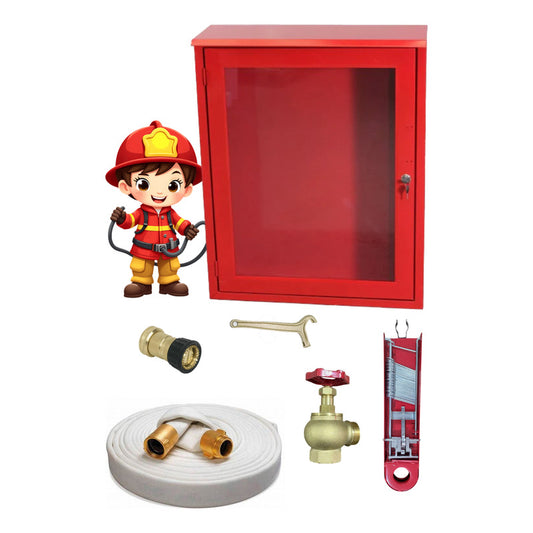 Kit Hidrante Gabinete 30 M Manguera, Chiflon, Llave, Valvula