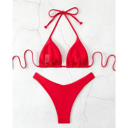 Traje De Baño Playa Rojo Lisa G