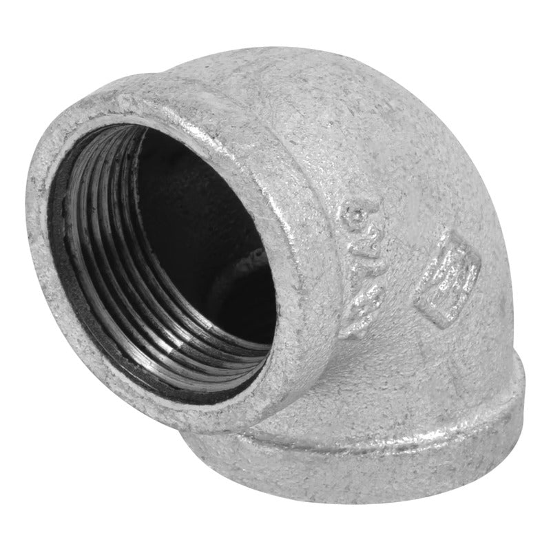 Codo Galvanizado Roscada De 45° Y 90°