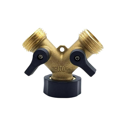 Llave De Doble Salida Valvula Doble Salida 2 Tomas De Agua Bronce