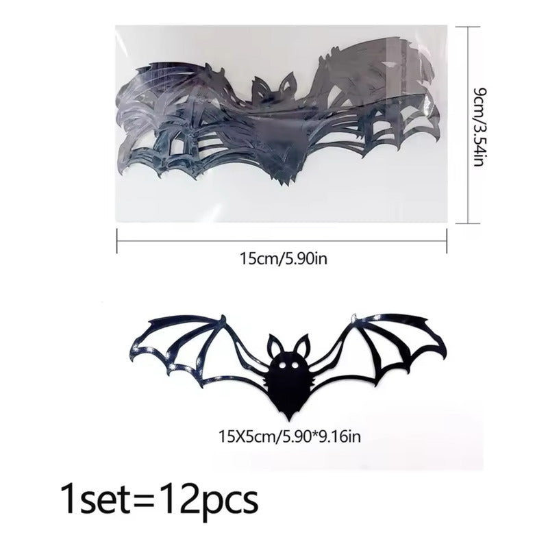 Pegatinas De Murciélago Para Halloween .(12pzs)