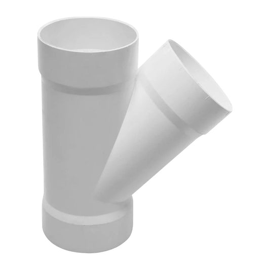 Yee Sencilla Pvc 100mm 4 Pulgadas San Cem  5 Piezas