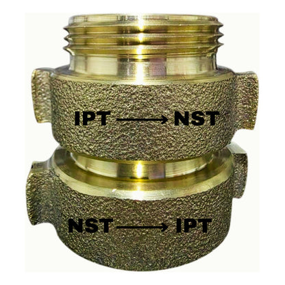 Cople De Bronce Para Manguera Contra Incendio Ipt-nst 1-1/2