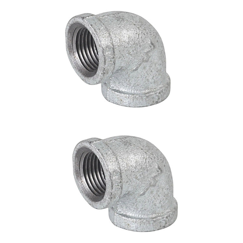 Codo Galvanizado Roscada De 45° Y 90°