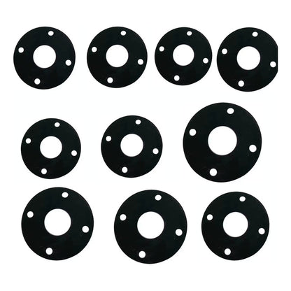 10 Pza. Empaque De Neopreno De 3  Pulgadas Para Brida Negro