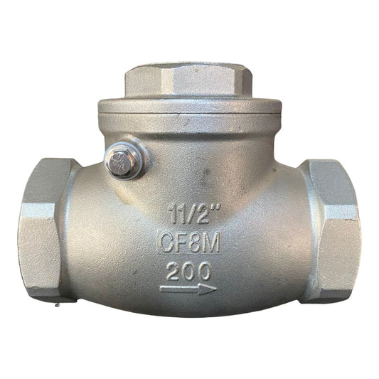 Valvula Check De 1-1/2  Acero Inoxidable