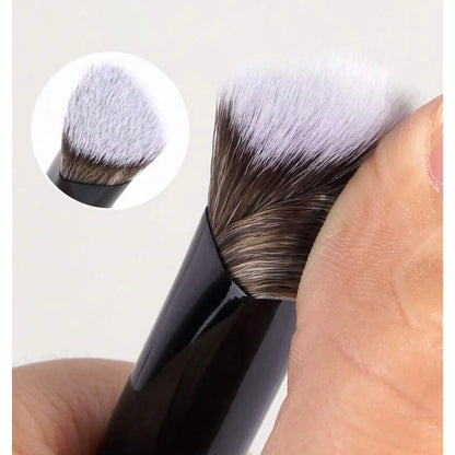 Brochas Maange Para Maquillaje, Set 4 Piezas Negro