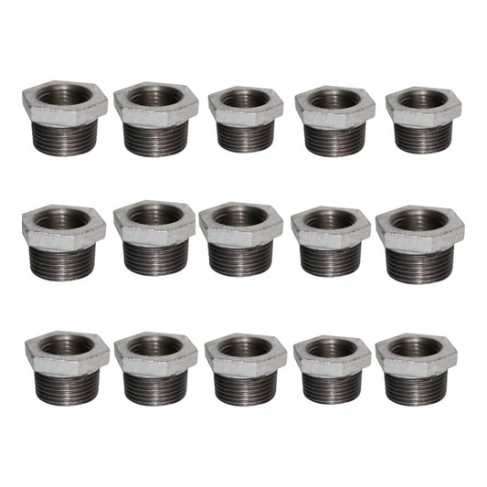 15 Pza Reducción Bushing 1/2 A 1/4  Acero Al  Carbon