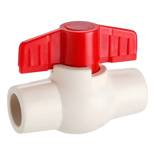 Valvula De Bola Cpvc Cem 13mm 1/2 Paquete De 10 Pza