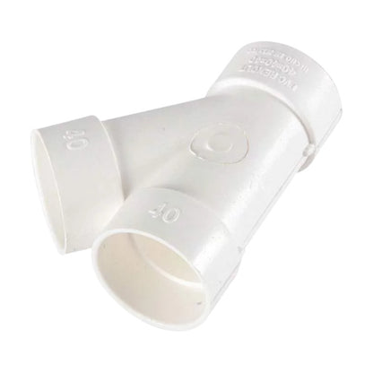 Yee Sencilla Pvc 40mm 1-1/2 Pulgadas San Cem  10 Piezas