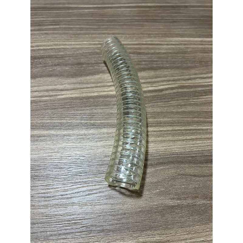 Manguera Pvc Con Espiral De Acero De 1 Pulgada De 2 Metros Transparente