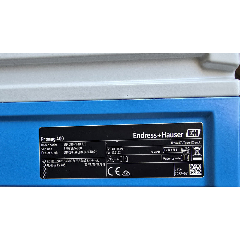 Flujometro Electromagnético Promag W 400 3  Endress Hauser