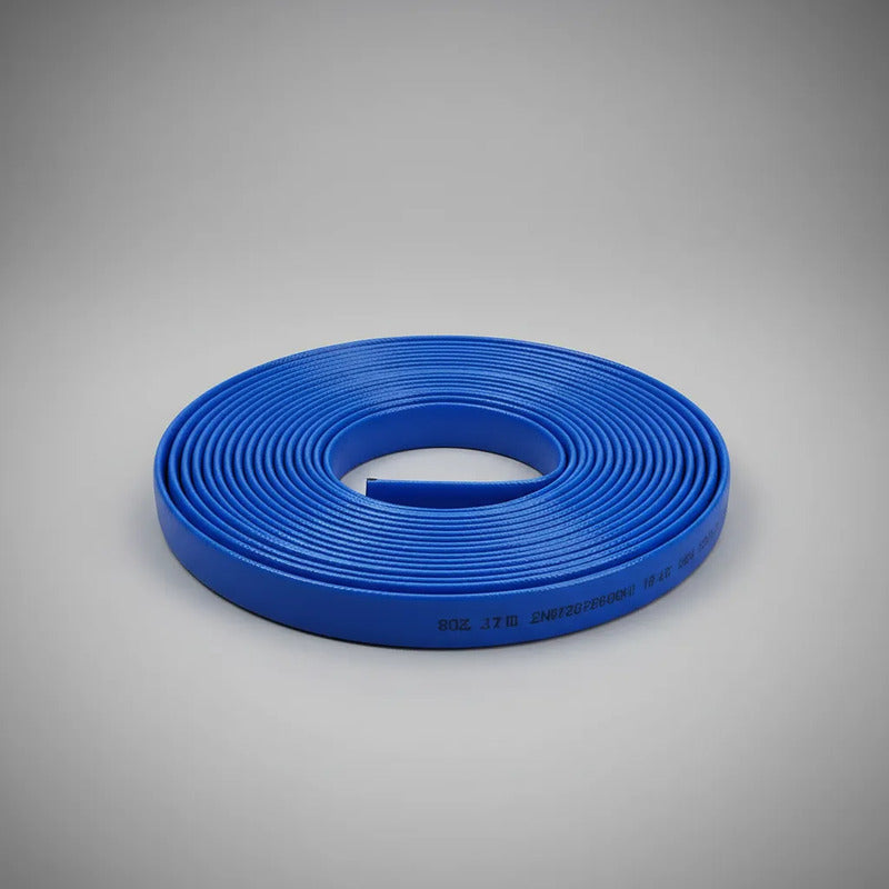 10 Mts Manguera Plana Pvc Id 1  Color Azul Azul