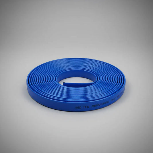 10 Mts Manguera Plana Pvc Id 1  Color Azul Azul