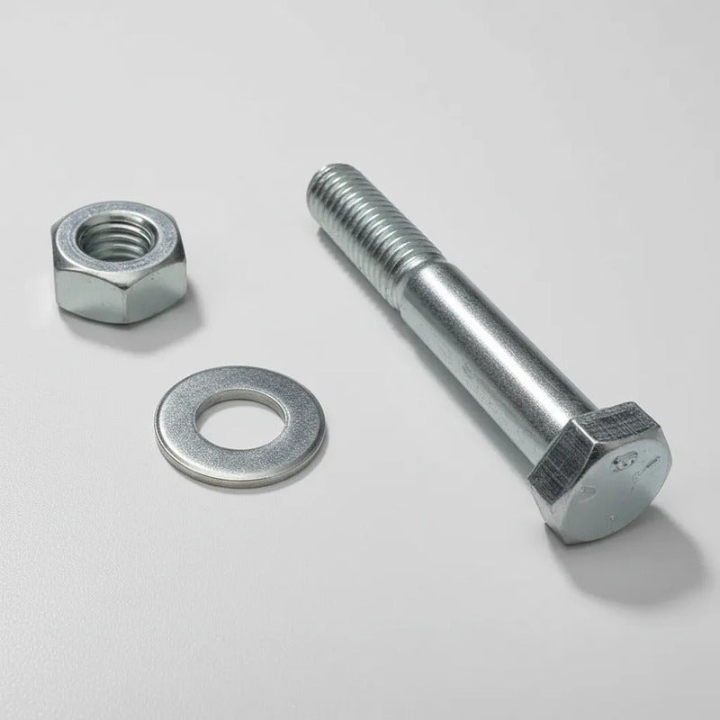 5 Pza Tornillo Galvanizado 5/8 X 3  Tuerca Y Rondana