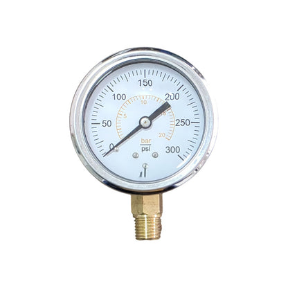 Manómetro Glicerina 0-500 Psi, 2.5  Caratula, Conexión 1/4