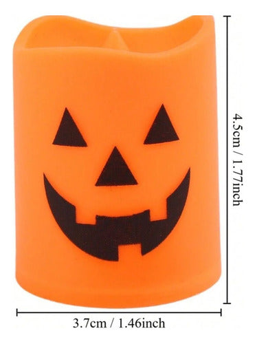 Caja Con 6 Piezas Velas Led Halloween