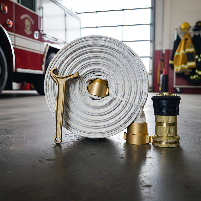 Manguera Bomberos 1-1/2 X 15m + Chiflo Hidrante + Llave Ipt