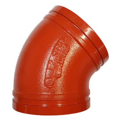 Codo Ranurado De 45 X 2-1/2 Ul/fm Jtpr