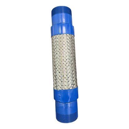 Manguera Metálica Flexible 1/2 X 50 Cm Con Niples Roscado Azul