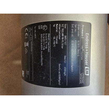 Endress + Hauser Promass  Medidor D/flujo Dn 15 Titanium