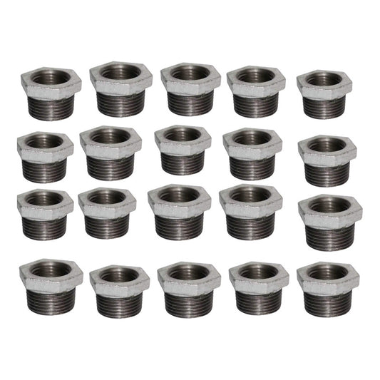 20 Pza Reducción Bushing 1 A 3/4  Acero Al Carbon