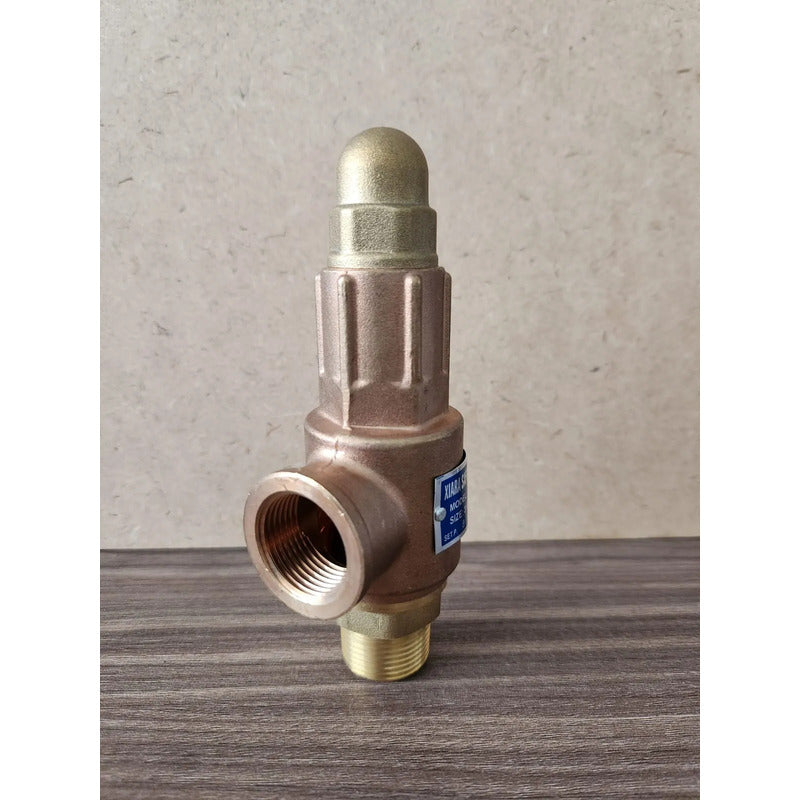 Válvula De Alivio 3/4 Pulgada Bronce Calibrada 8 Kg/cm2
