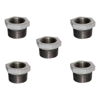 5 Pza Reducción Bushing 1/2 A 1/4  Acero Al Carbon