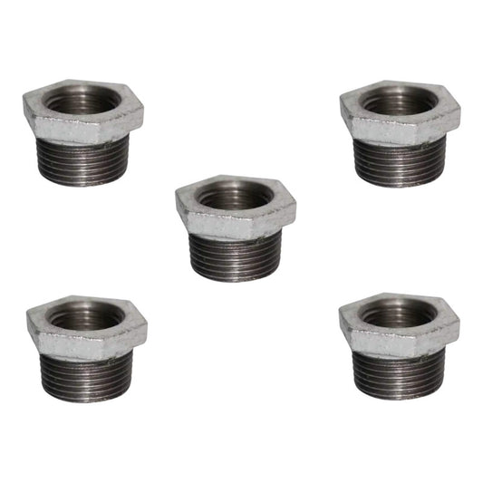 5 Pza Reducción Bushing 1/2 A 1/4  Acero Al Carbon