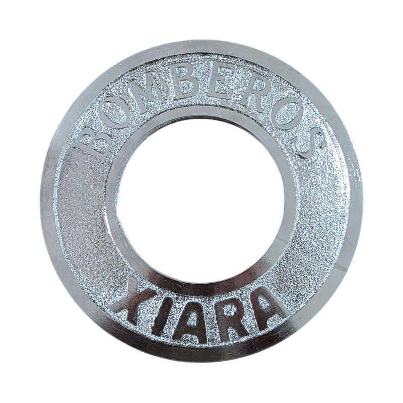 Toma Siamesa Contra Incendio Con Tapones, Cadena Y Disco.