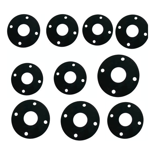 10 Pza. Empaque De Neopreno De 2-1/2  Pulgadas Para Brida Negro