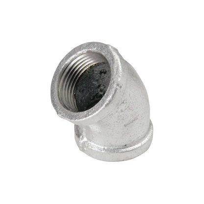 Codo Galvanizado Roscada De 45° Y 90°