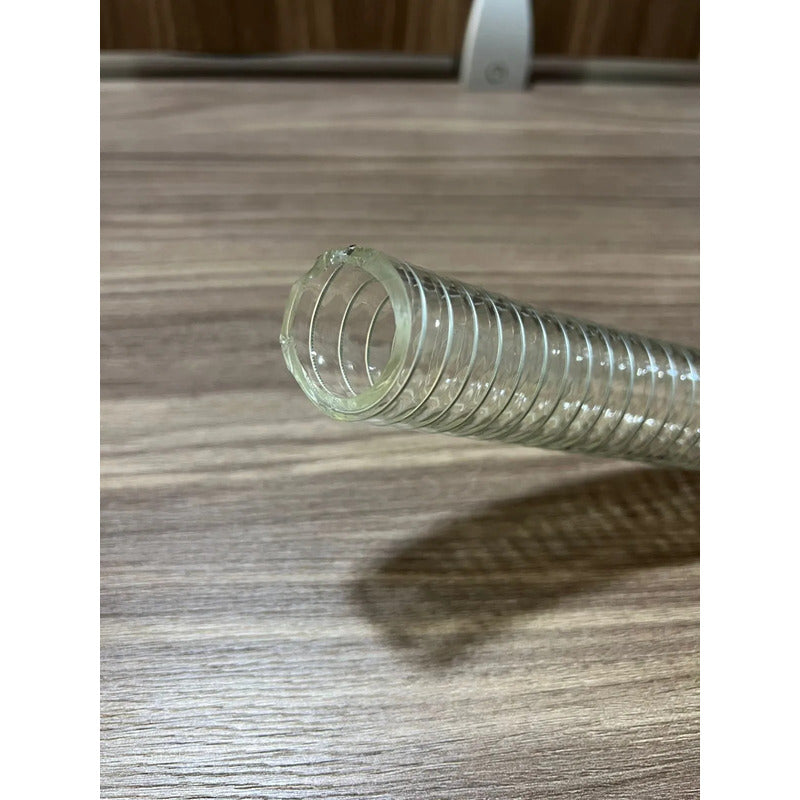 Manguera Pvc Con Espiral De Acero De 1 Pulgada De 2 Metros Transparente