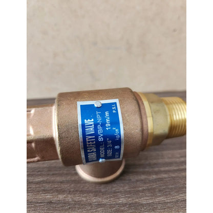 Válvula De Alivio 3/4 Pulgada Bronce Calibrada 8 Kg/cm2