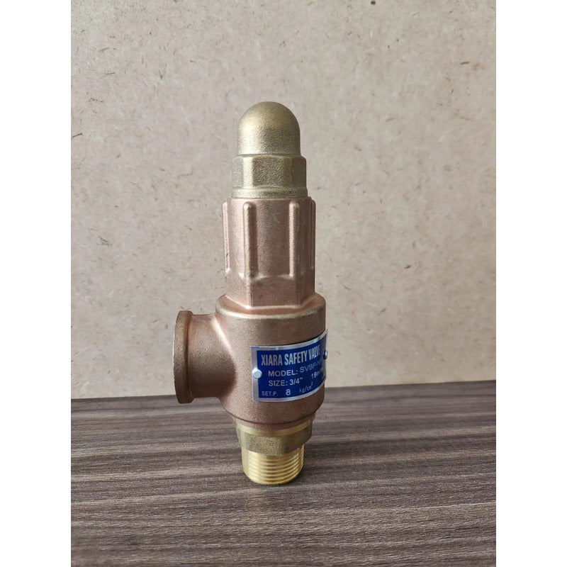 Válvula De Alivio 3/4 Pulgada Bronce Calibrada 8 Kg/cm2