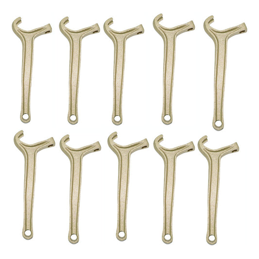 10 Pza Llave Universal Para Manguera Contra Incendio Hidrant